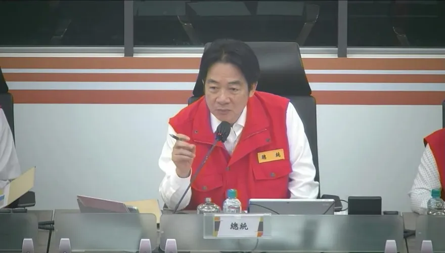 視導楊柳颱風防災　賴清德澄清「國軍不進民宅救災」是誤會