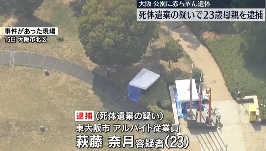 路人公園遛狗驚見「疑似人手」　大阪女自首認將女嬰埋土裡