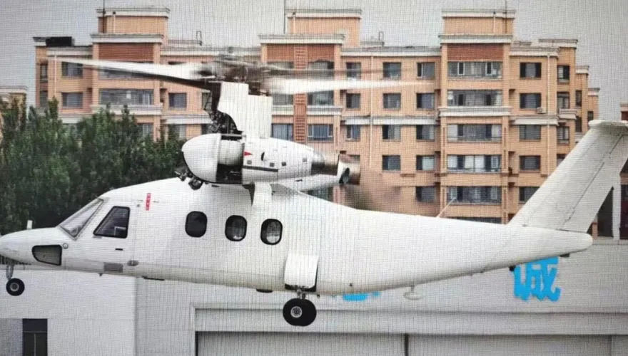 劍指南海島礁？陸首款載人傾轉旋翼機試飛　具垂直起降能力