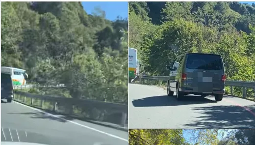廂型車在合歡山沿路撒冥紙！太魯閣管理處：可罰1500