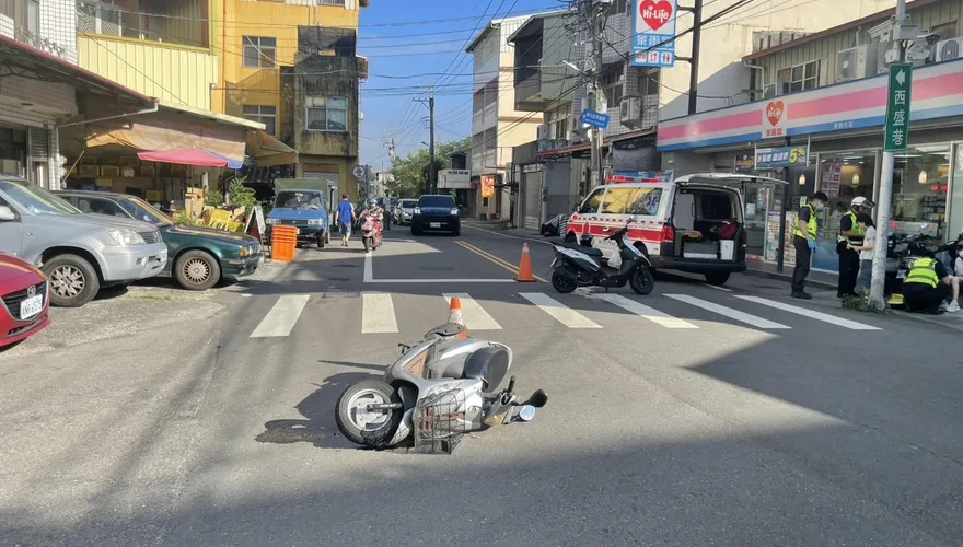 台中投開票所管理員上工前車禍！　急送醫無大礙