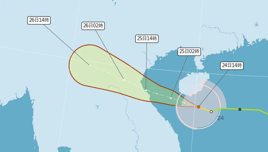 劍魚颱風來襲！泰國發警報影響55地　越南恐降700毫米豪雨