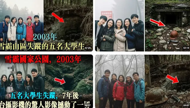 網瘋傳2003年5大學生雪霸失蹤片　真相竟是AI虛構