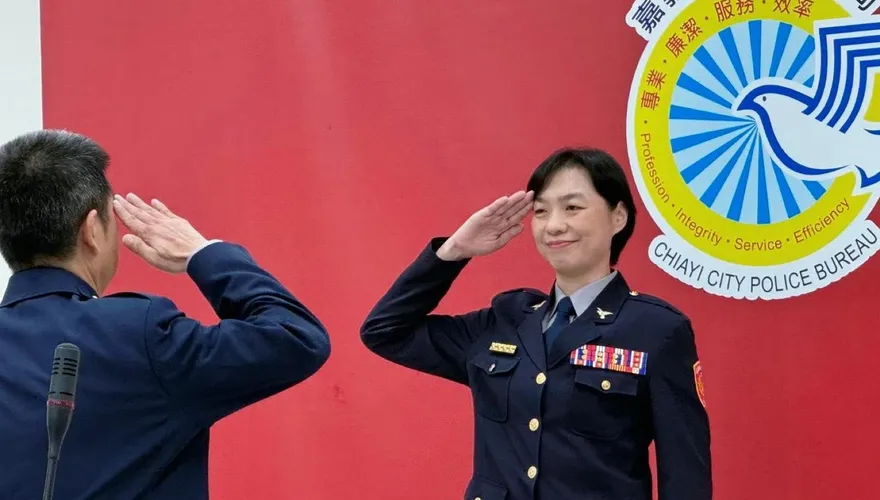 恭喜！白沙屯媽祖駐駕爆紅　女警官林婉婷升嘉市婦幼隊長