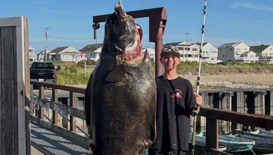 搏鬥半小時釣上80公斤大魚！美13歲少年或創世界紀錄