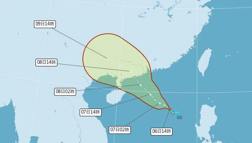 颱風塔巴將生成　7日留意午後雷陣雨