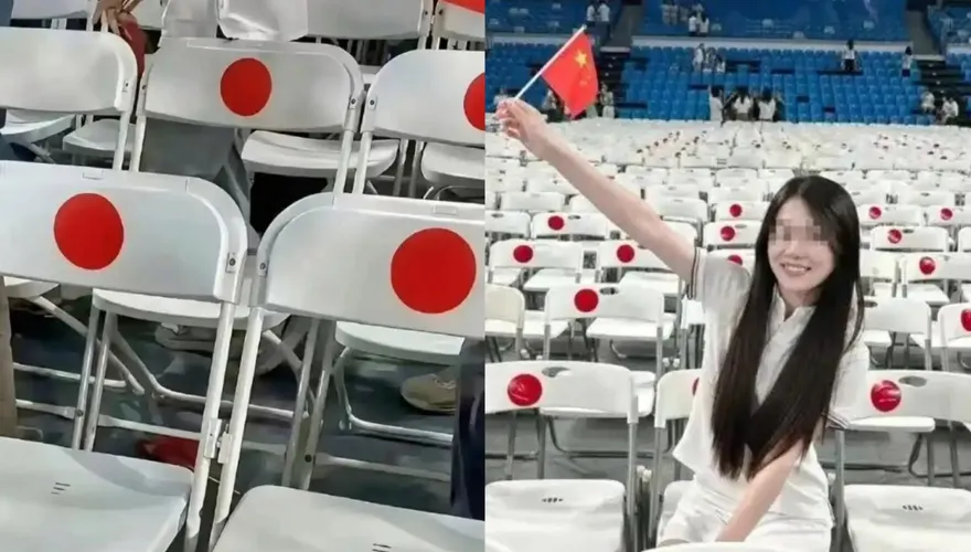 「白椅+紅圓貼紙」像日本太陽旗？武漢大學開學典禮惹議