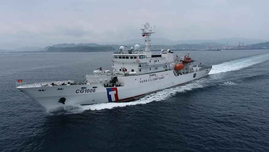 主持第四艘千噸級海巡艦交艦　蕭美琴：和平從來不是理所當然