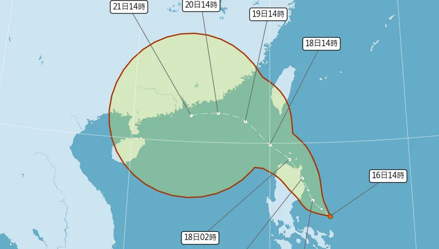準颱米塔現蹤！估往西方移動　外圍環流週四起挾雨炸台