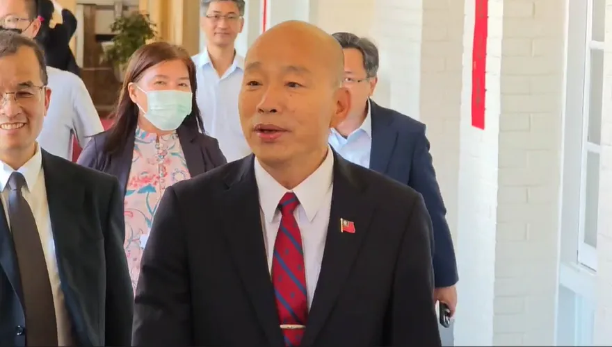 影/國民黨主席支持誰？韓國瑜秒回４字