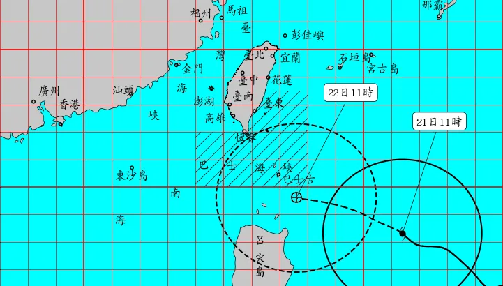 樺加沙升級強颱！暴風圈半徑300公里　最新警戒範圍曝