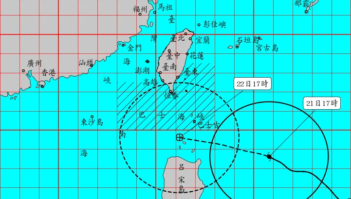 強颱樺加沙直撲恆春！17:30發陸警　風雨浪不可小覷
