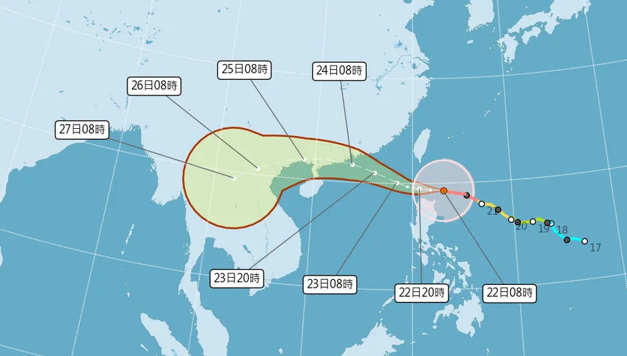 樺加沙將達「巔峰狀態」擦邊台灣　3地豪雨炸到發紫
