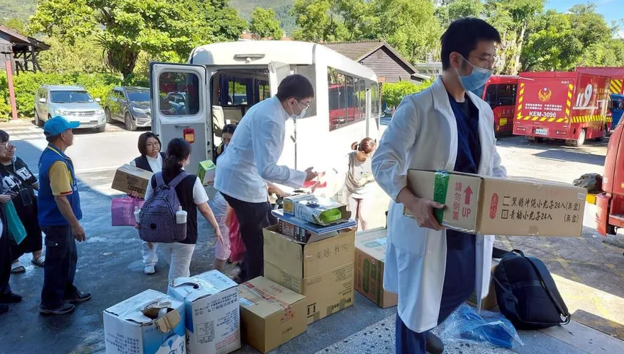 花蓮慈濟、門諾醫院進駐光復義診　備百人份藥物資源