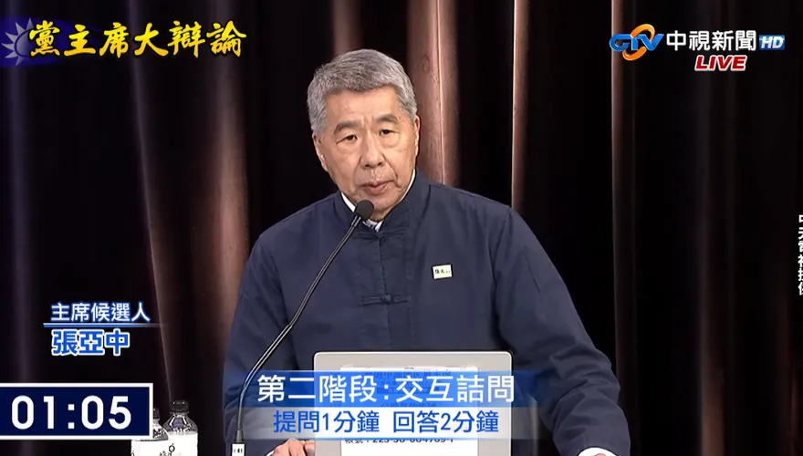 國民黨主席大辯論/張亞中槓羅智強：你適合立委　我適合主席