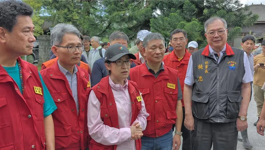 再赴花蓮關心救災　蕭美琴盼助光復鄉站起來