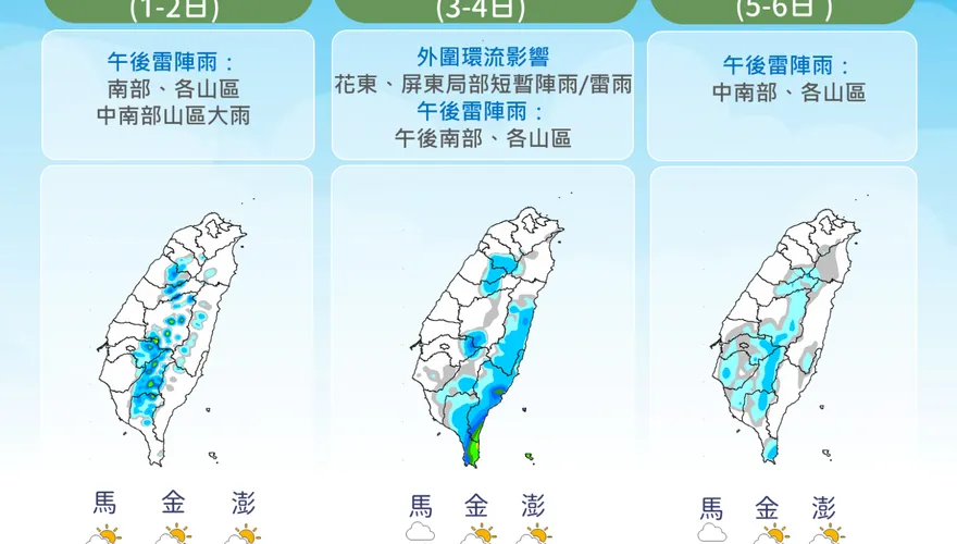 菲東熱帶系統恐增強為低氣壓！10/3影響台灣東南部