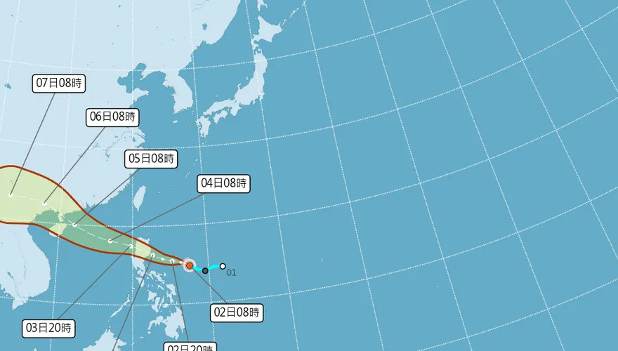 颱風「麥德姆」生成！明外圍雲系挾雨彈炸花東、屏東