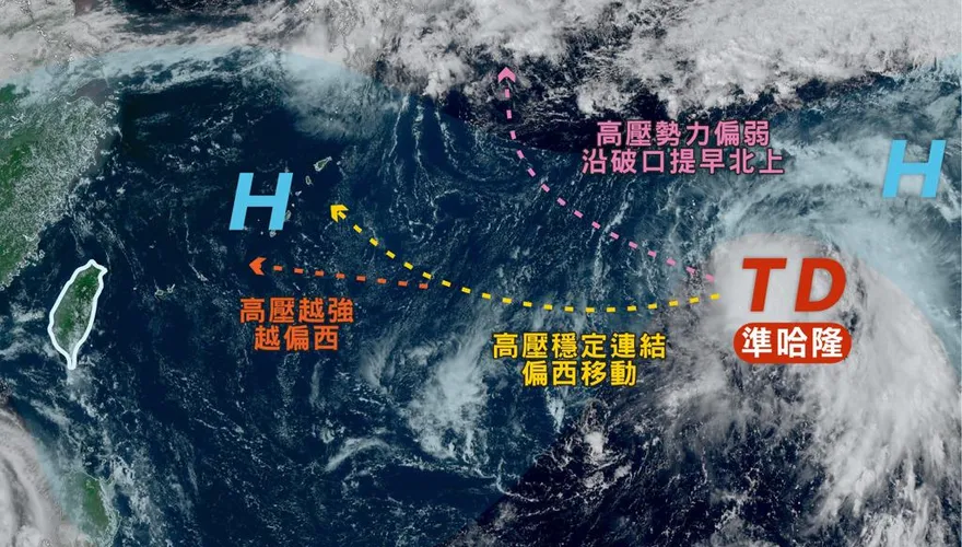 哈隆颱風生成在即！氣象粉專曝3路徑　其中一條西進台灣