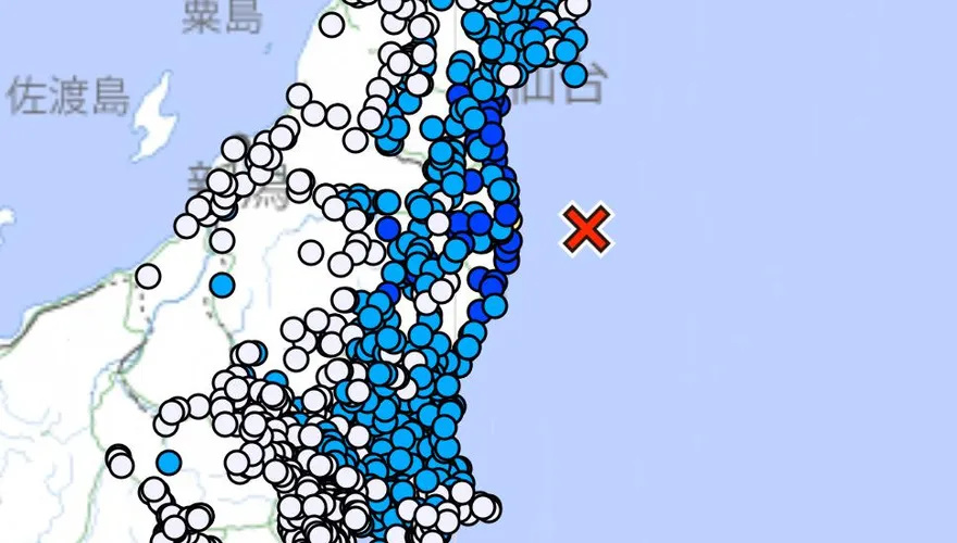 日本福島深夜發生規模5.7地震！最大震度4級東京有感