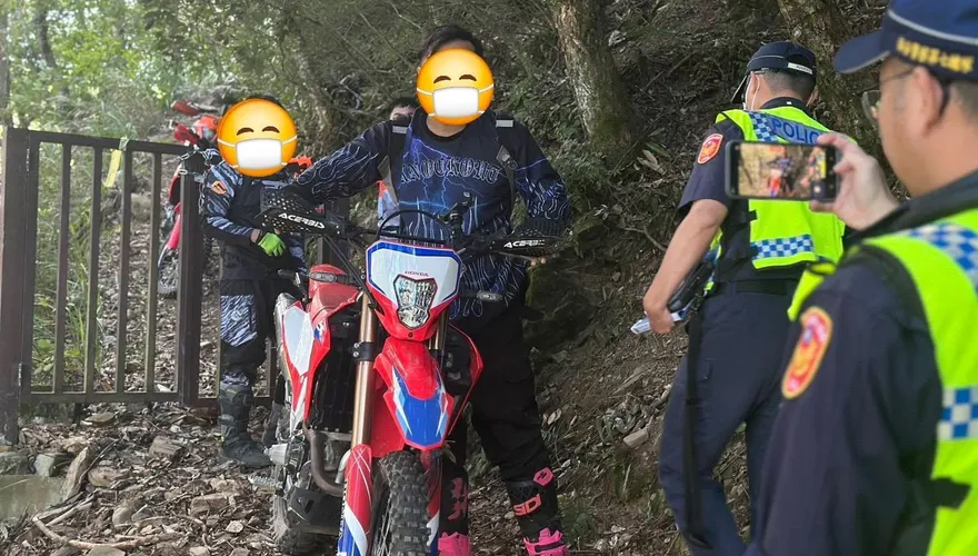 影/巡查員查獲3男騎越野機車闖馬武霸山　雪管處要罰了