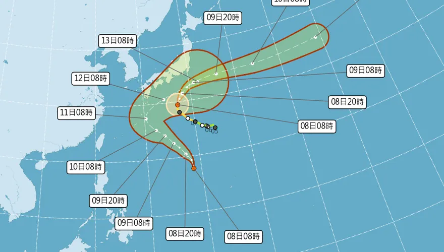 哈隆升級強烈颱風　對台無直接影響