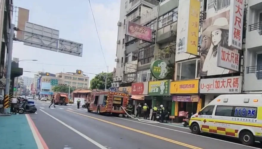 影/彰化知名壽司店火警　黑煙狂竄幸無人傷