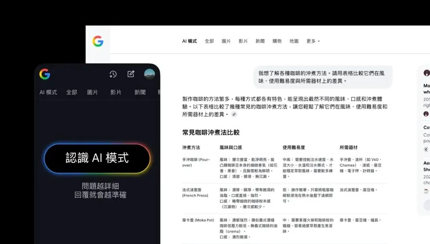AI搜尋戰開打！Google「繁中版AI」登台　語音、圖片全包辦