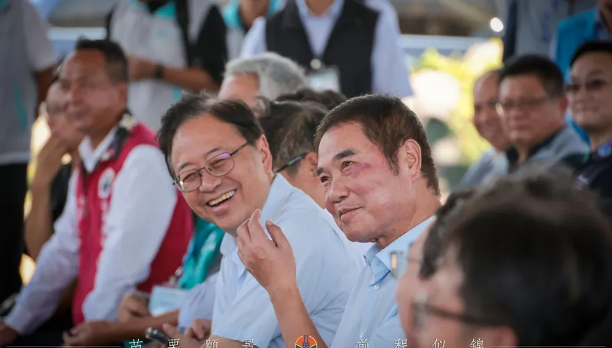 張善政、鍾東錦、楊文科、邱臣遠明德水庫合體！桃竹竹苗共推湖海觀光