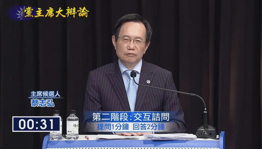 國民黨主席大辯論/兩岸需累積善意　蔡志弘舉「踹共」為例：若對岸「踹台」大家怎麼想