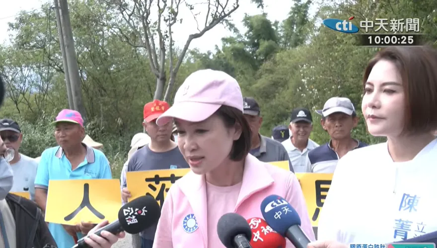 缺席美濃大峽谷勘查！柯志恩做彭啓明人形立牌當替身　環境部官員反應曝