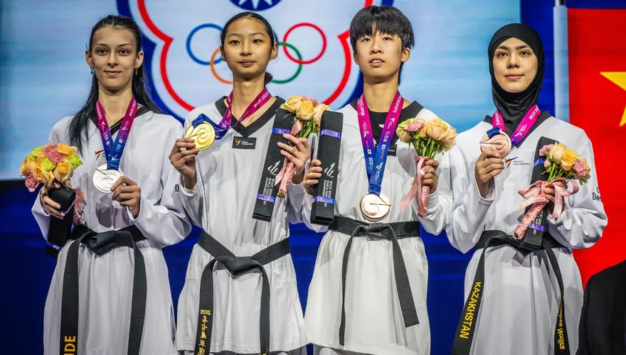 賀！18歲劉侑芸逆轉勝　奪台灣10年來跆拳道世錦賽首金