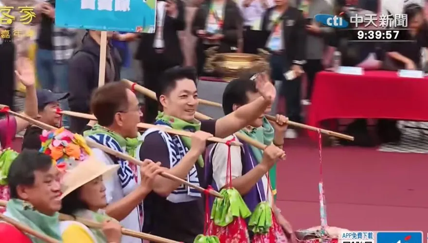 2025台北客家義民嘉年華登場　蔣萬安挑擔奉飯參加踩街
