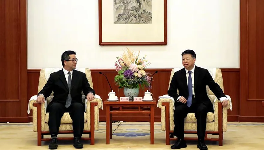 蕭旭岑會見宋濤：兩黨應堅持九二共識、反對台獨強化交流
