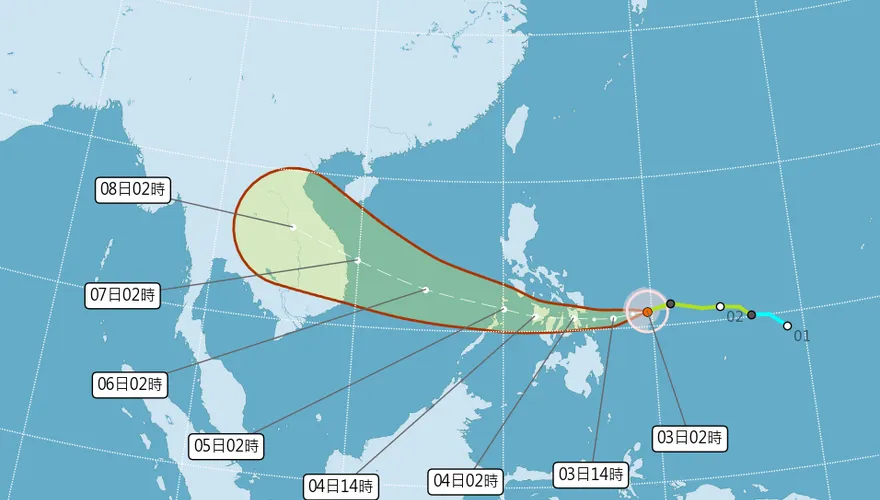 海鷗估轉中颱路徑出爐　吳德榮曝：另一熱帶系統醞釀中