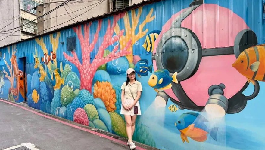 新北後巷變身童話世界　板橋土城巷弄彩繪打造生活藝術空間