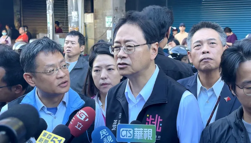 南門市場火警災損慘重　張善政視察拍板4措施協助攤商