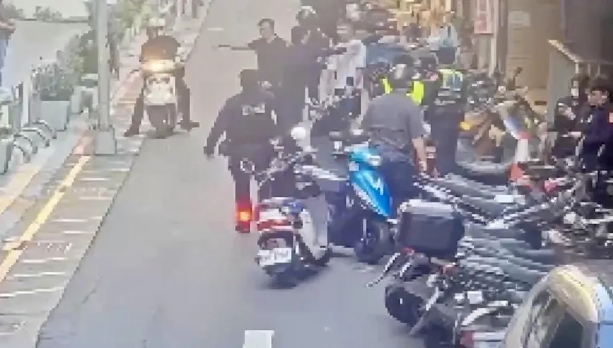 影/北市中山區街頭大亂鬥　警逮7人送辦