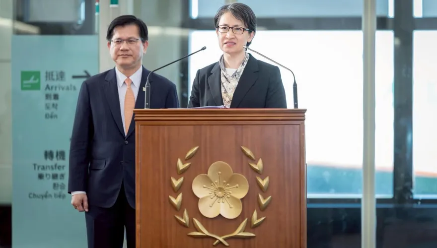蕭美琴IPAC演說返台！引孟子名言「台灣國際處境困難始終沒退縮」
