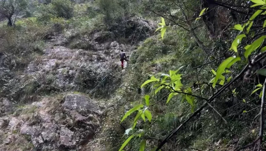 影/新北男攀郡大山墜60層樓深谷亡　搜救隊21小時運遺體下山