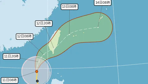 鳳凰減弱成輕颱！陸警範圍擴大至「台南、高屏、台東」