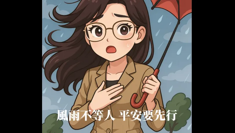 Q版鄭麗文！AI圖提醒民眾防鳳凰颱風　網灌爆狂讚：風雨生信心