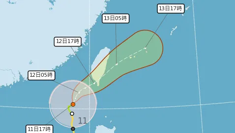 鳳凰估高屏登陸！氣象署預測快速減弱　恐死在台灣上空