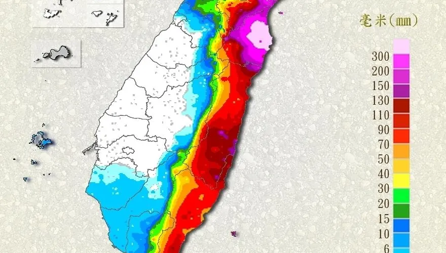 共伴效應加地形影響！宜蘭豪雨灌逾千毫米　僅次梅姬颱風