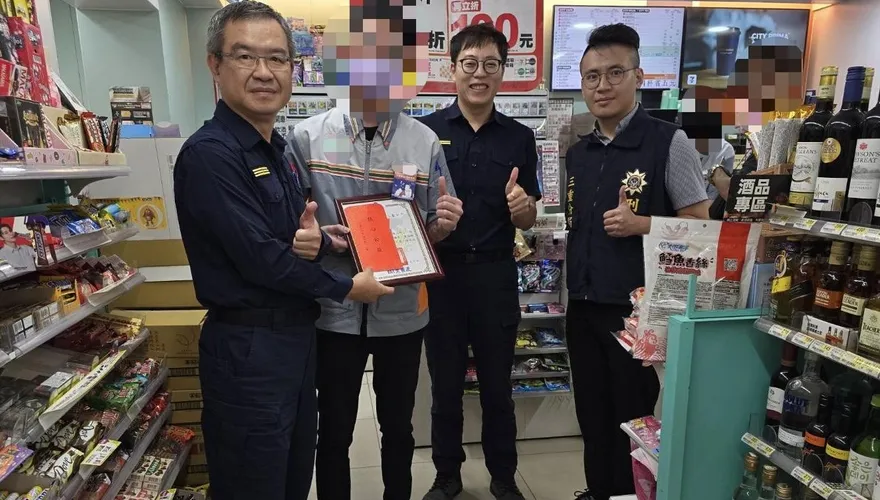 超商店員機警阻領詐騙包裹　警循線逮3名收簿、收水手