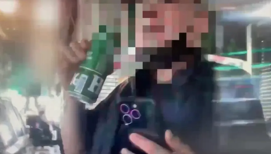 影/北市男閃酒測警面前灌啤酒　罰18萬提行政訴訟遭駁回