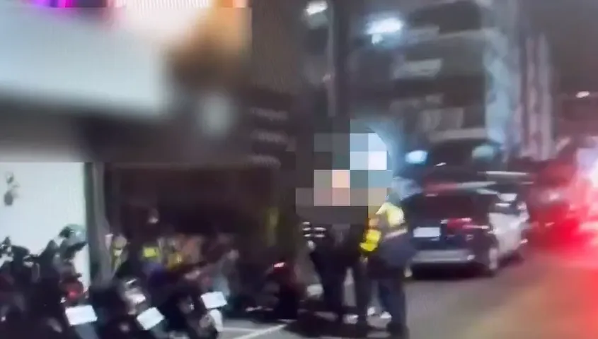 影/北市醉男「折壞警車天線」還攻擊2警　一查竟是毒品犯