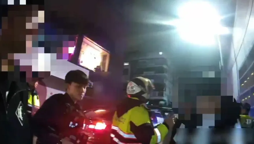 影/北市「警界蔣萬安」展現國手霸氣！制伏襲警醉男