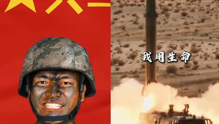 影/對日武嚇不停！火箭軍發軍歌MV　喊「全副披掛整裝待發」