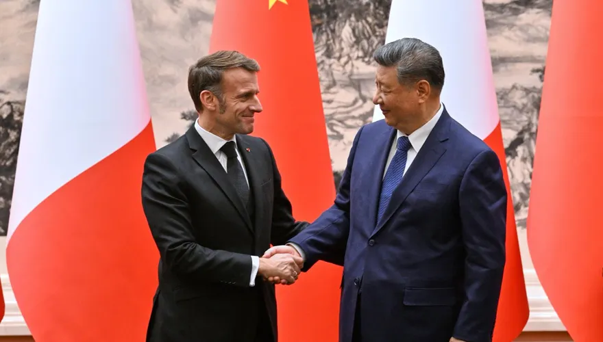 習近平與馬克宏都江堰舉行非正式會晤！中法發表全球治理聯合聲明